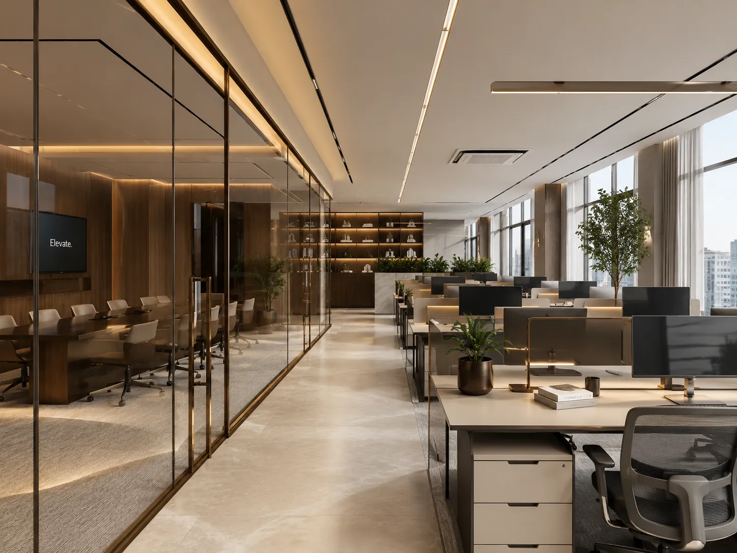 GEORGE Group commercial image showing an office and workplace interior.
