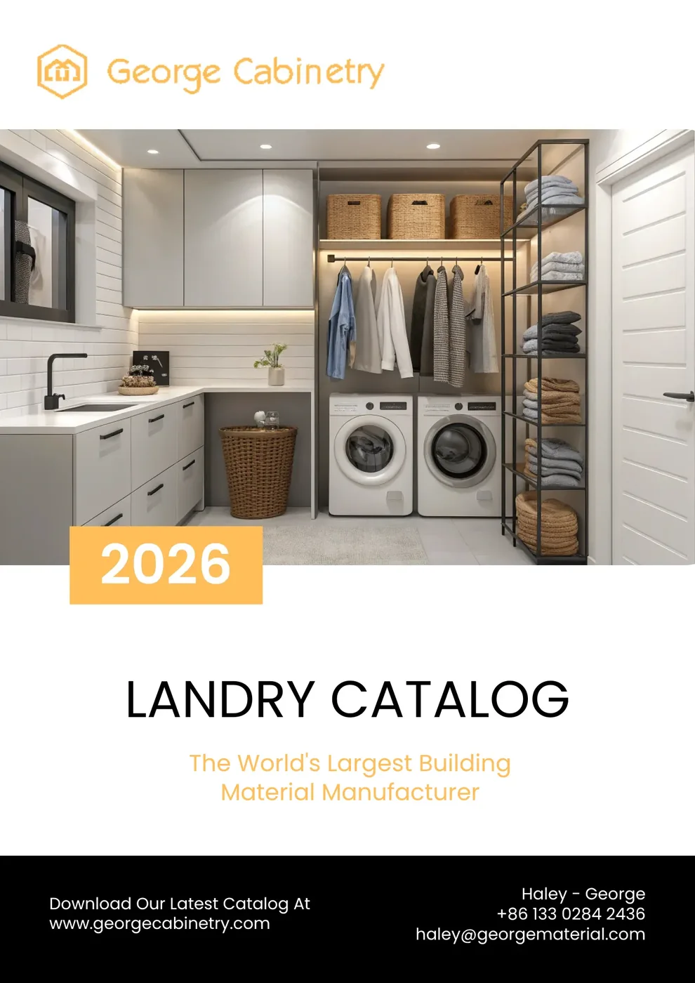Laundry catalogue cover marked 2026