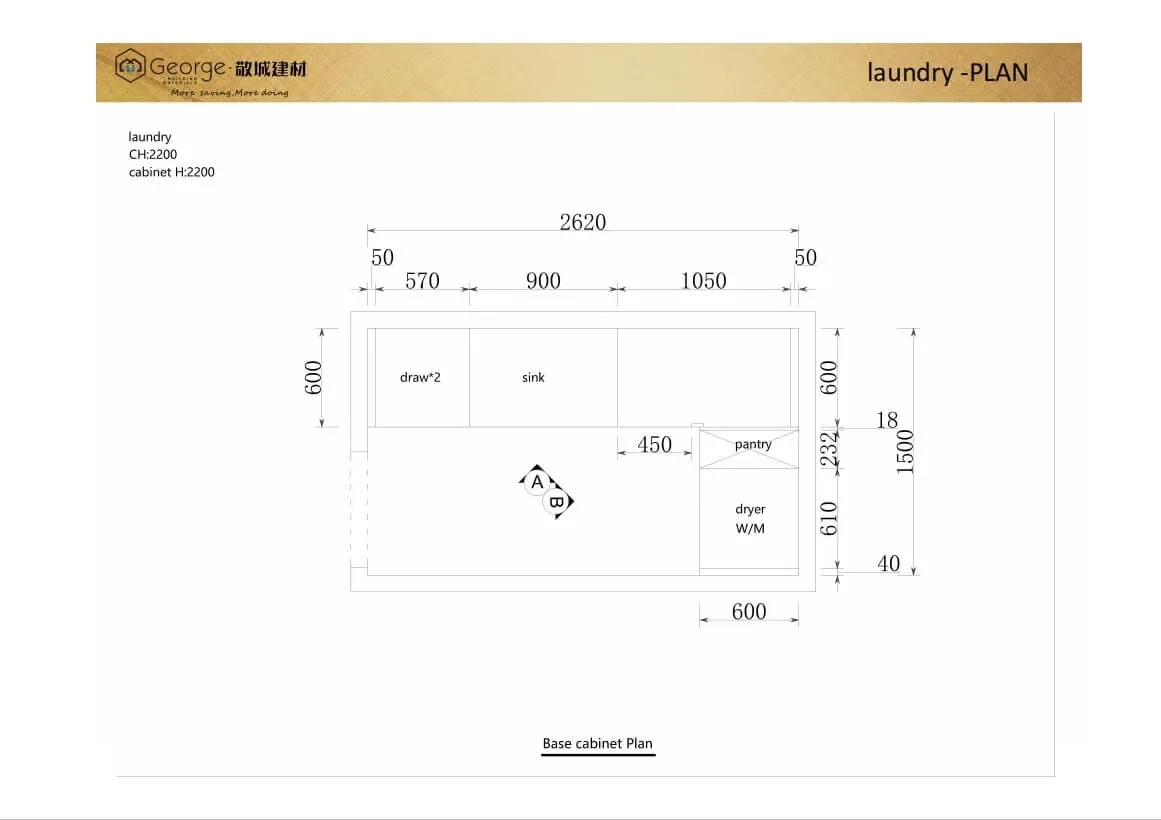 2D laundry-room cabinet plan with machine positions for the Swedish apartment project