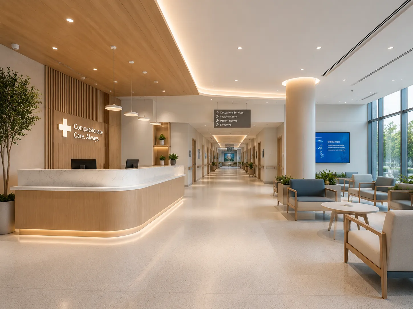 GEORGE Group commercial image showing a clinic or healthcare interior.